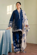 Winter Collection Dhanak 3pc fully embroidered