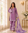 Winter Collection Dhanak 3pc fully embroidered