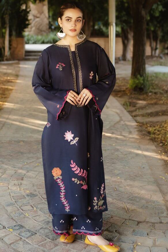 Unstitched Emb Lawn 2Pc – Elegant Summer Wear (SF-1051)