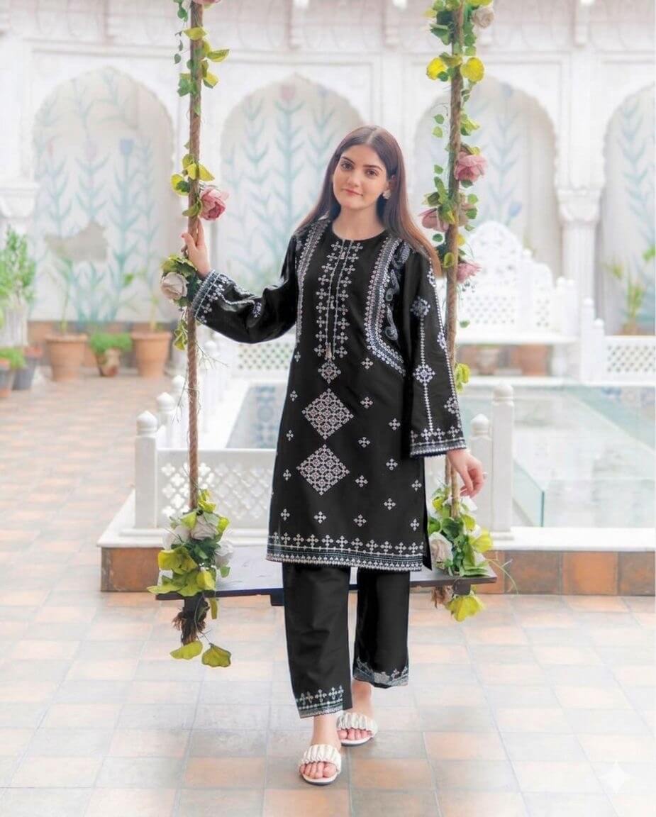 Unstitched Emb Lawn 2Pc – Elegant Summer Wear (SF-1073)