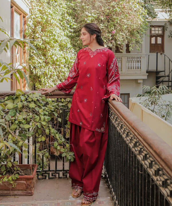 Unstitched Emb Lawn 2Pc – Elegant Summer Wear (SF-1079)